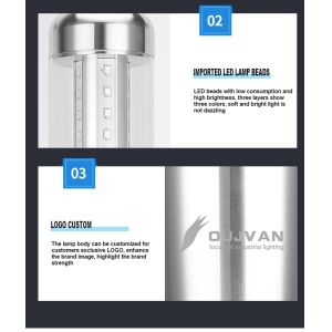 DC 24V Input LED Tower Lamp Foldable Machine Stack Light With Built In Buzzer