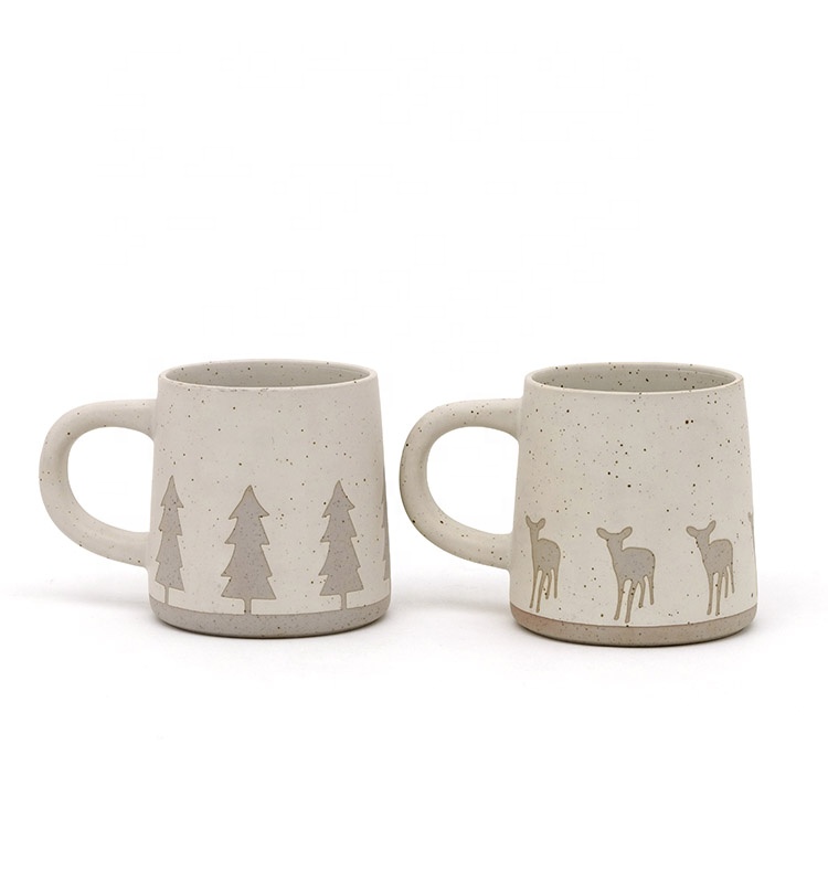 Coffee Mug Garden Handmade Christmas Coffee Mug Ceramic Stoneware Mugs Gift 3D Silk Print