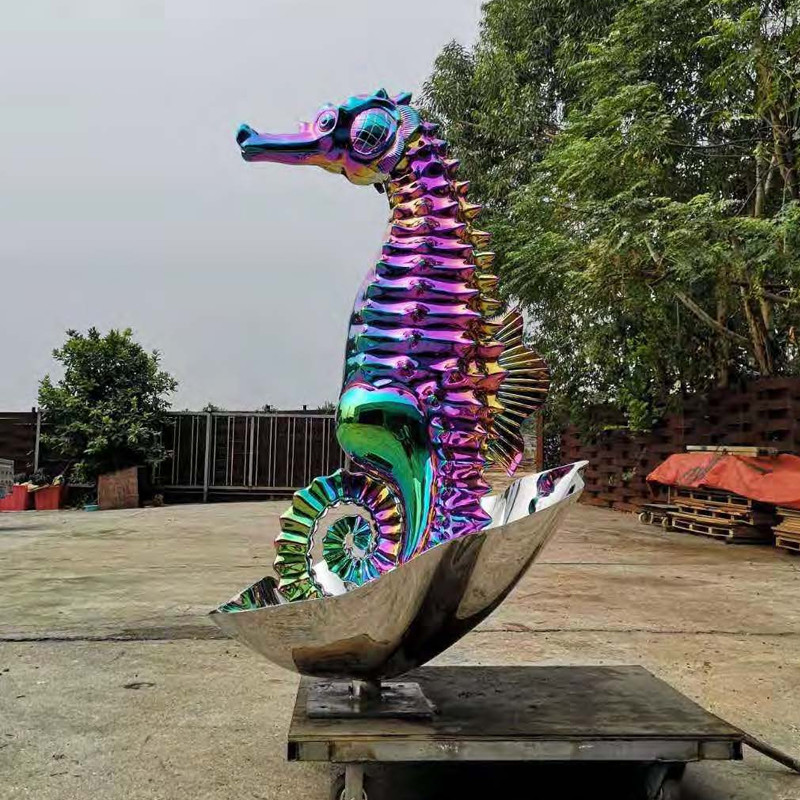 Outdoor Swimming Pool Decoration Stainless Steel Shark Sculpture