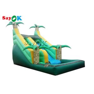 Industrial Inflatable Water Slide Park Fire Proof Jungle Palm Tree Inflatable