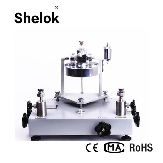 Vacuum -0.005~-0.1 MPa oil 1/4NPT Pressure Tester dead weight tester