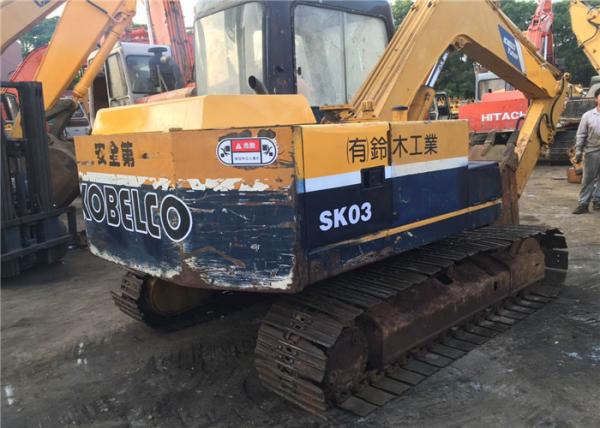 Japan Made 7 Ton / 0.3m3 Used Kobelco Excavator , Kobelco SK03 Small Mini