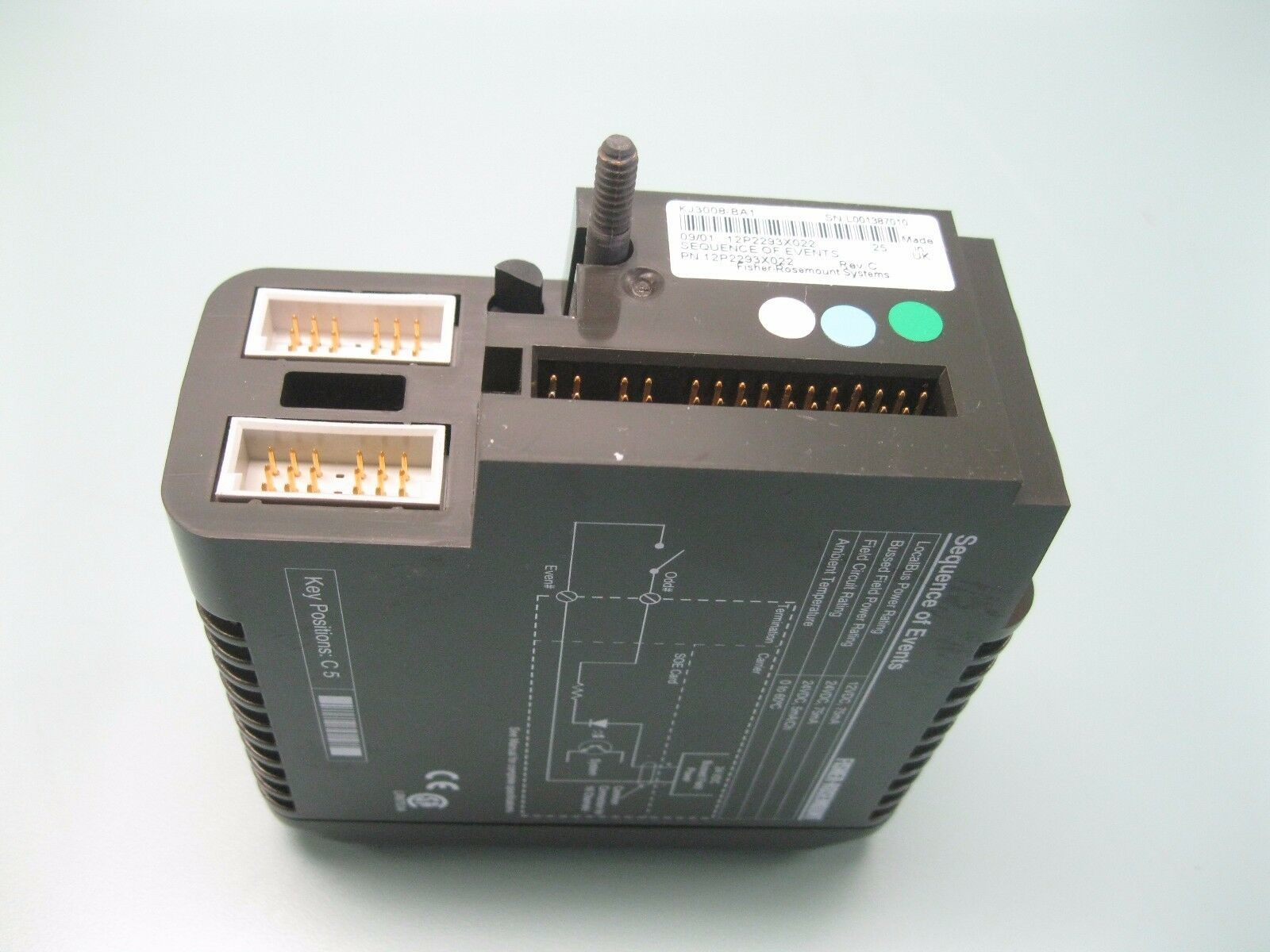 KJ4001X1-NA1 12 VDC, 8A,Dual Right Cable Extender, ISA-S71.04 –1985 airborne contaminants class G3.new original.