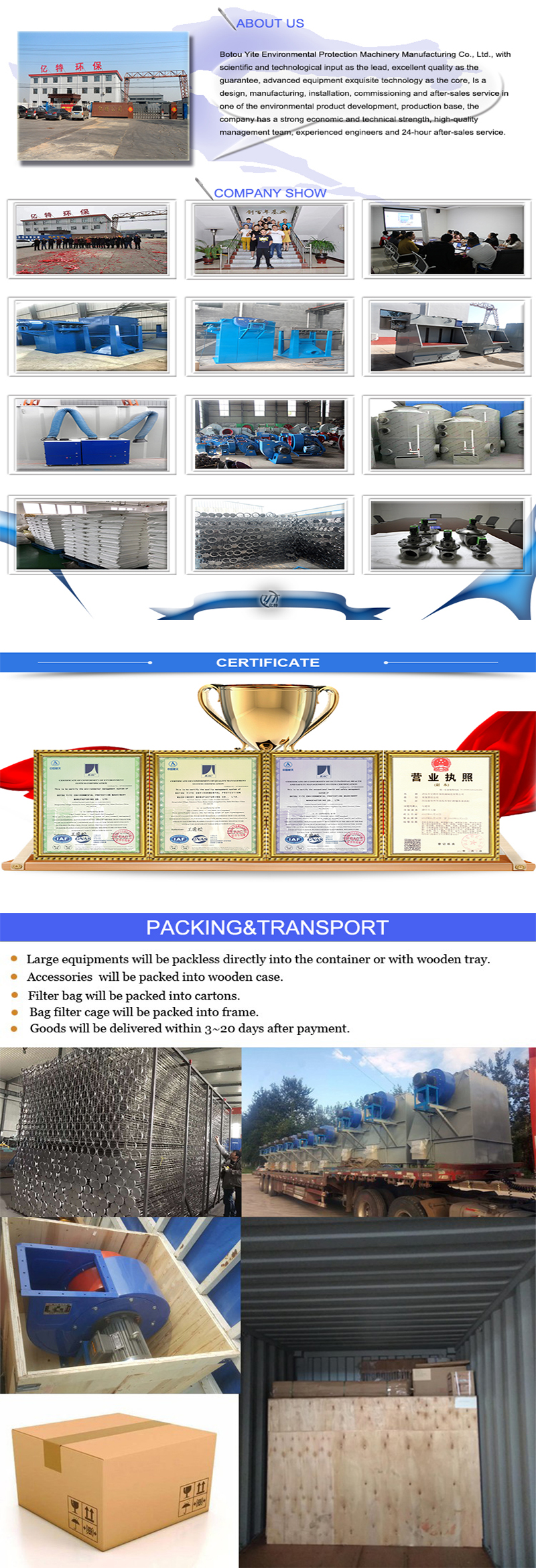 Details The Customer Request Pulse Bag Dust Catcher Filter for Industrial Dedusting