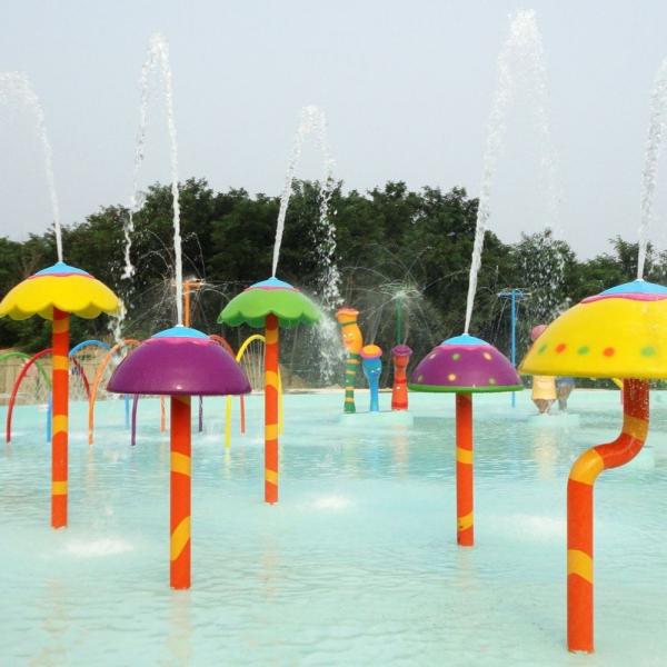 Spray Mushroom Group Aqua Play, Spray Water Park Equipment Customized