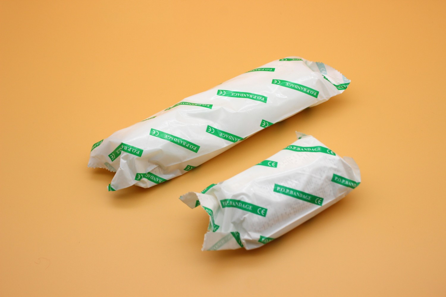Plaster bandages for rehabilitation treatment in various sizes