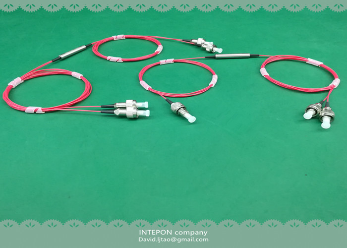 PM coupler, 1310nm, 1x2 type, 1:99 split ratio, 20dB extinction ratio, 0.8m fiber length.