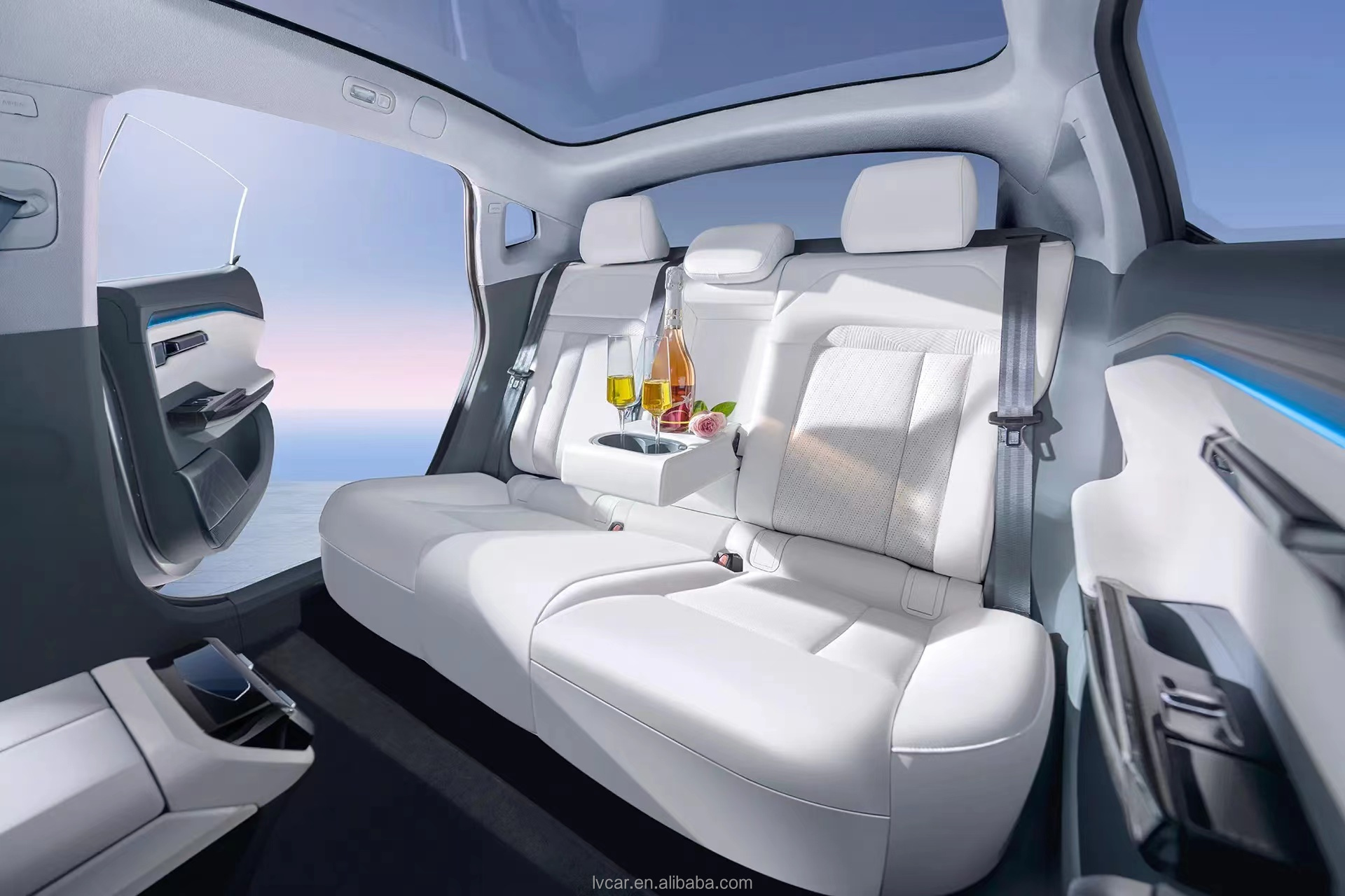 2022 GAC Aian Top Luxury Cars Featuring Panoramic Sunroof and Front 4 Rear 2 Radar