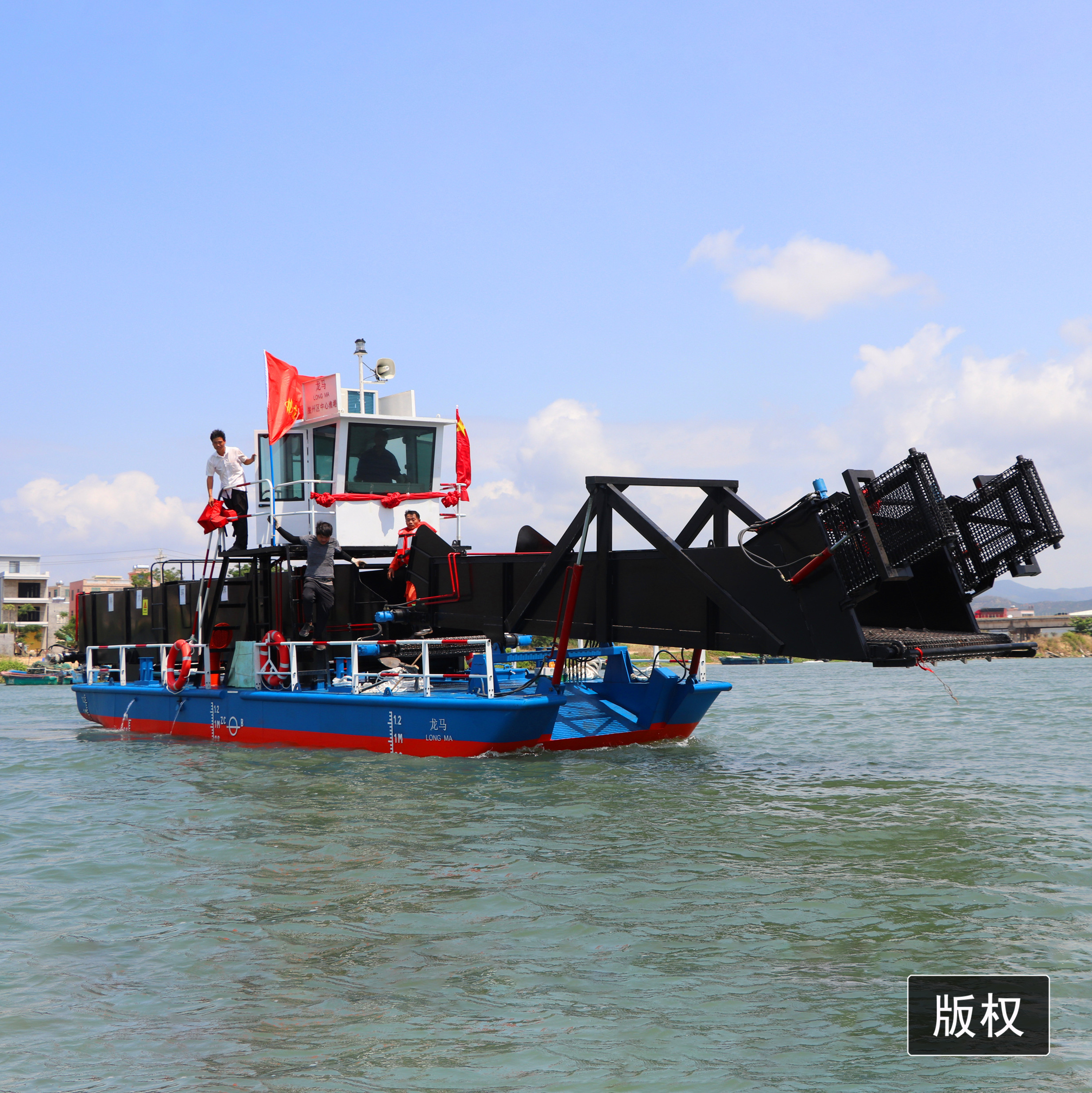 chinese aquatic weed harvester