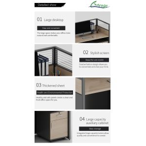 Customizable Screen Partition Work Position with Aluminum Alloy Frame Material