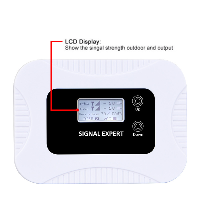 Frequency Bandwidth 75MHz 4G LTE Signal Booster Manual Gain Adjust