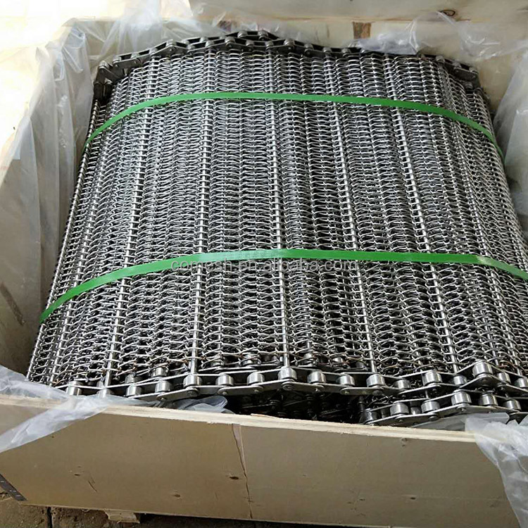 304 Stainless Steel Balanced Weave Conveyor Belt Bread Baking Chain Link Wire Mesh