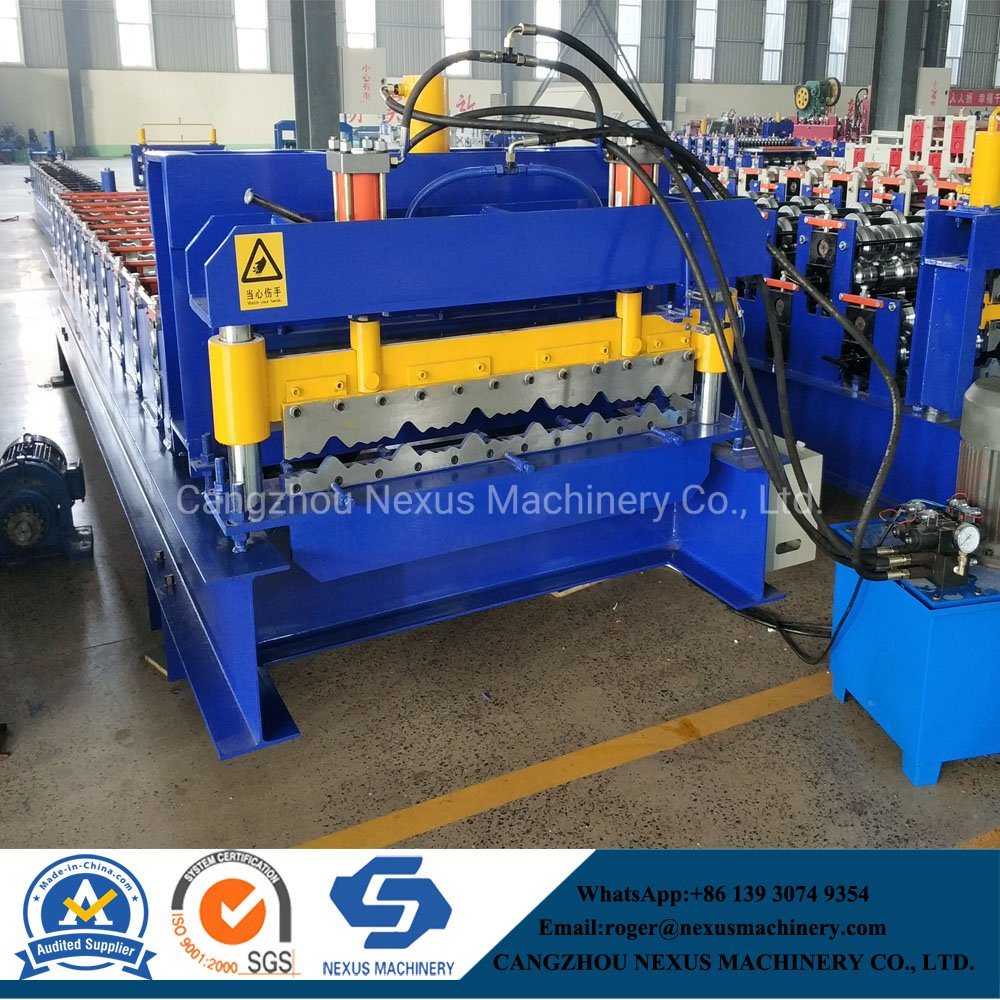 Roofing Sheet Roll Forming Machine Trapezoidal Roof Tile Metal Rolling Forming Machine