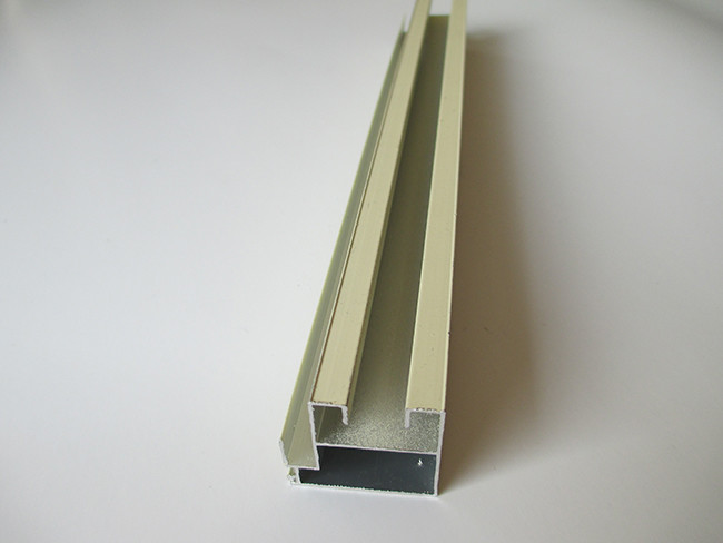 Russia Design Cream Color Aluminium Wardrobe Door Frame Powder Coating