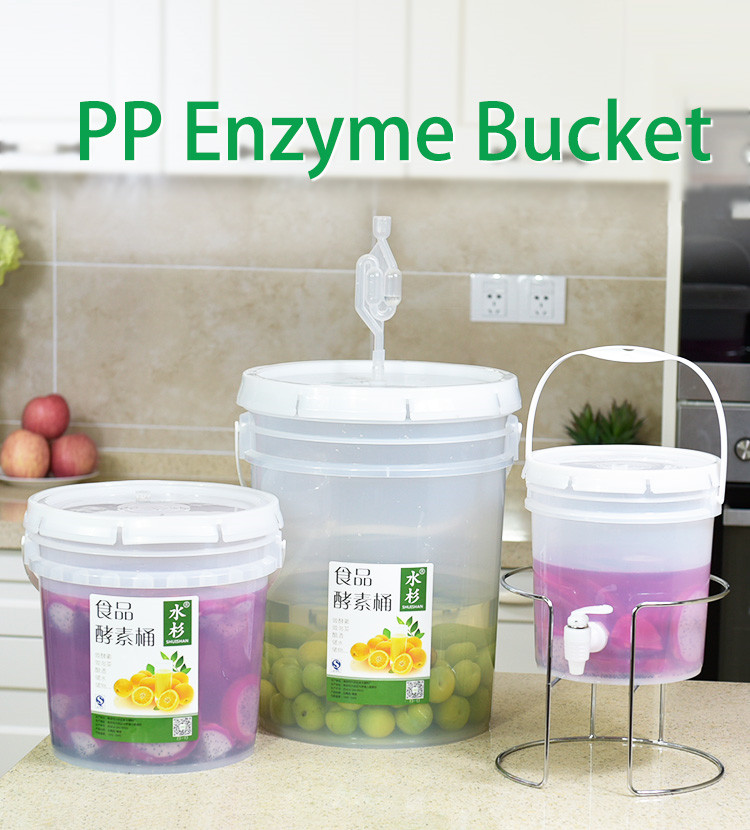 Eco-Friendly 5L Capacity Brewery Equipment Wine Barrels Plastic Enzyme Bucket Beer Keg With Tap