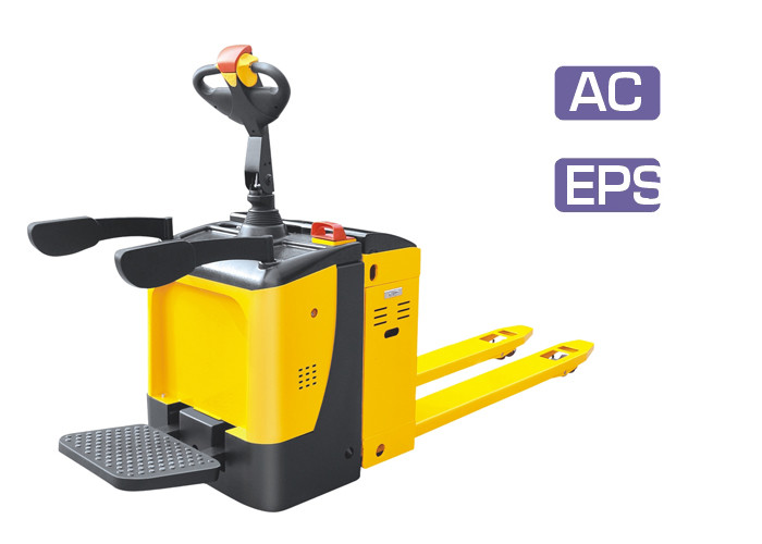Super Light Steering Electric Pallet Truck PU Tyres With Vertical Driving Motor