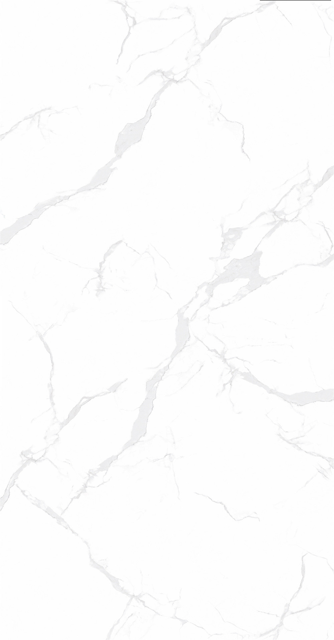 White 142x270cm Porcelain Sintered Stone Slab For Book Exhibition Area Of Publishing Company,Glazed