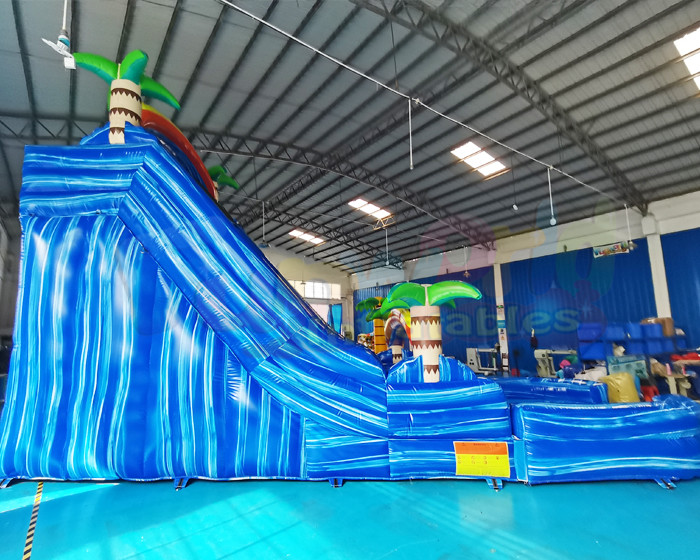 0.55mm PVC Outdoor Inflatable Water Slides Kids Bounce House