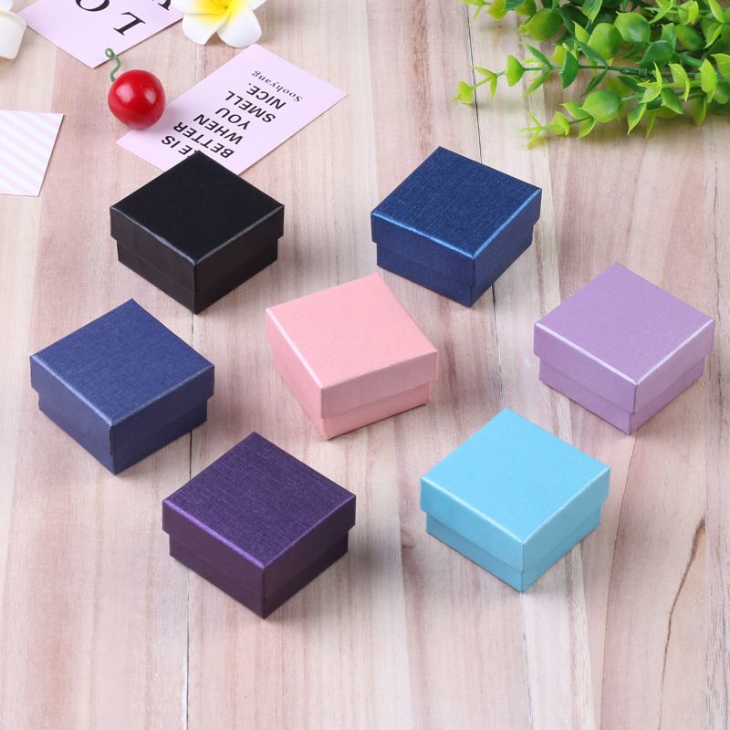 Custom Logo Printed Wedding Ring Romantic Bow Tie Lid and Base Cardboard Paper Packaging Jewelry Gift Box for Earrings Necklace Rings Bracelet