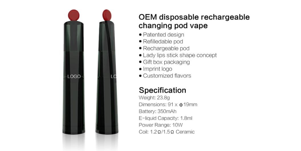 Wholesale M11 hot sell lady vape e-cigarette for girls OEM color flavors