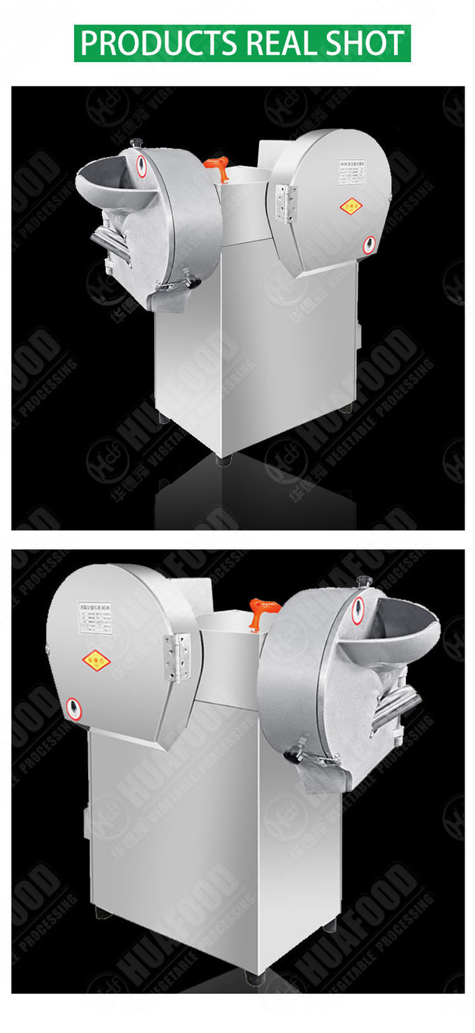 120-850KG/Hr Electric Multifunction Vegetable Cutting Machine Section Silk Chopped