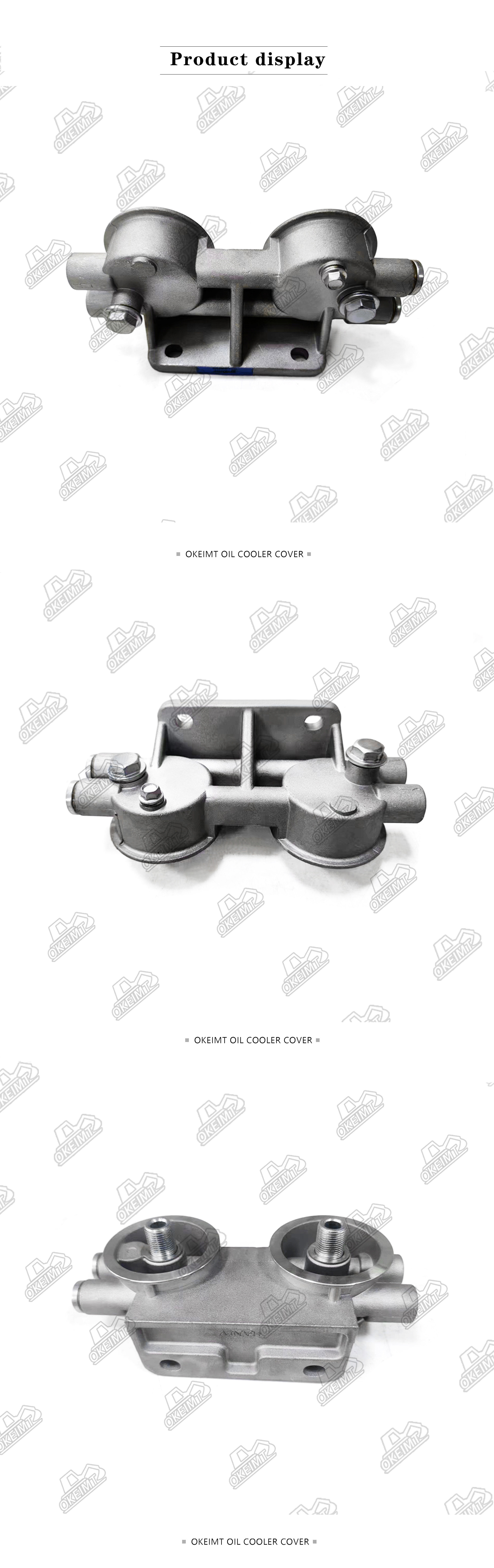 Original Oil Filter Head JCB Engine Parts Silver Color