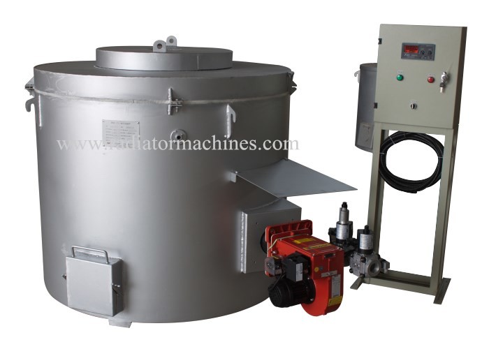 1000kg Aluminum Titling Electric Crucible Melting Furnace 1.7*1.6*1.4m Dimension