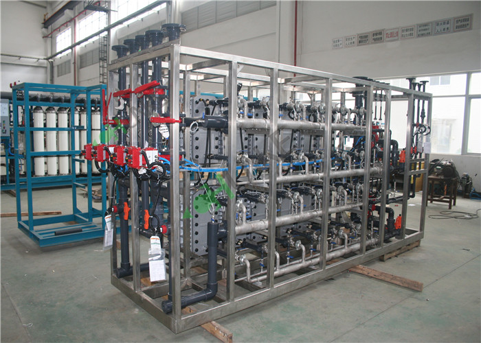 PLC Control EDI Water Treatment Plant , Industrial Ro Water Plant Customized