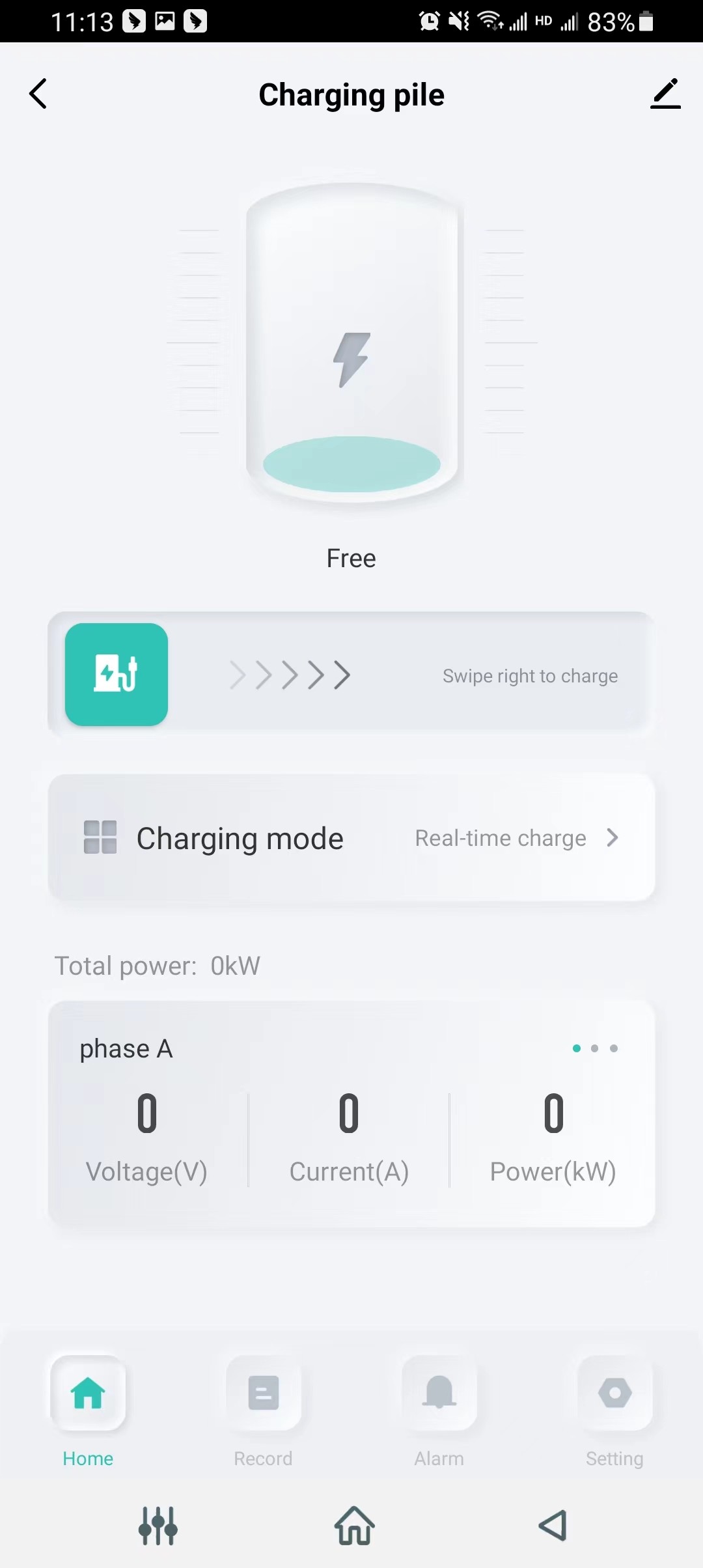 Single Phase AC EV Charger 40A 110V 10kw Type 1 APP Wifi With Nema 1450 Plug