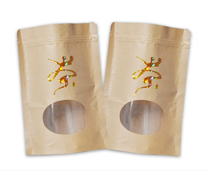 PET / AL / PE k Tea Bags Packaging , Stand Up Resealable Pouches Custom Size