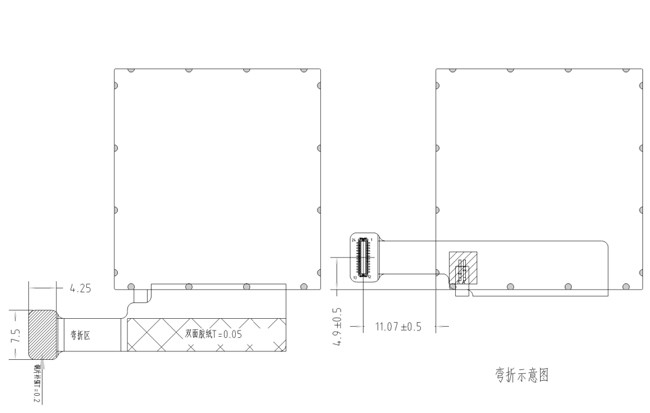 Square 1.54" Inch 240x240 IPS LCD TFT With Touch Screen OEM ODM