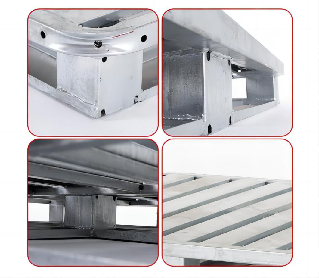 1000kg Storage and Transport Heavy-Duty Steel Construction Metal Steel Pallet Hot Sale