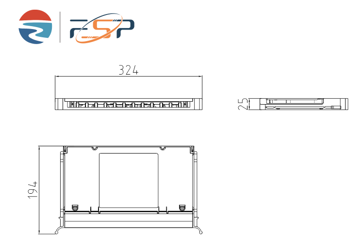 12-144 Cores Capacity 19-Inch Patch Panel Made of Cold Rolled Steel for Fiber Optic Equipment
