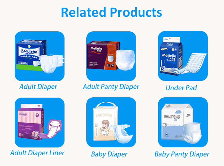 Anti-Leak Adult Diapers Pants 6000 Printed Thick Adult Diapers with OEM ODM Acceptable