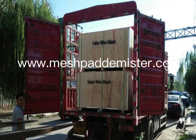 750mm Wire Mesh Demister Pad Cellular Structure Stainless Steel Knitted