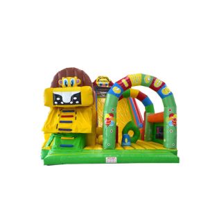 Small Commercial Bouncy Castle With Slide Children Playground