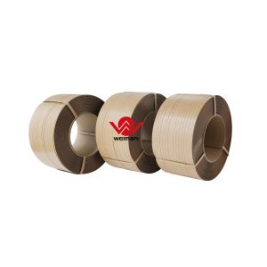 12mm Width Recyclable Paper Strap Tape / Kraft Paper Strapping Tape