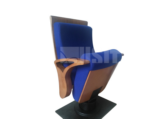 Luxury Folded Up Plywood Auditorium Theater Seats Europe Style With Air Supply