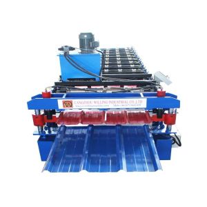 Trapezoidal and corrugated Double Layer Roof sheet roofing tile Roll Forming