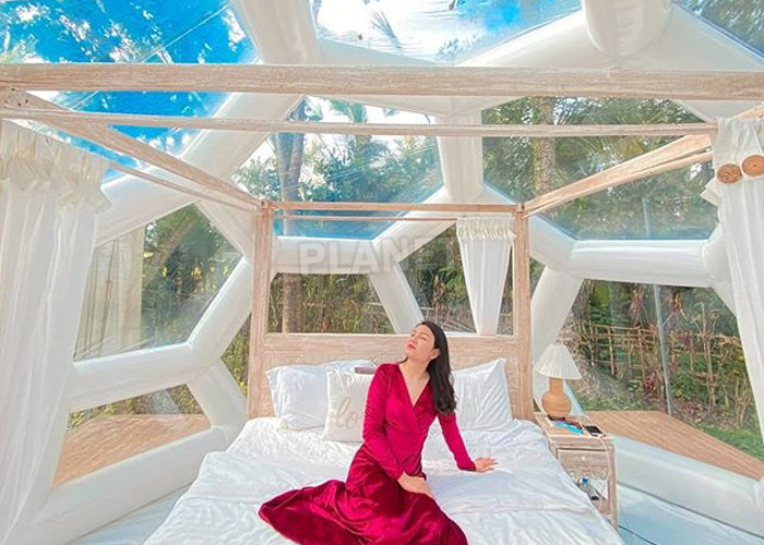 5M clear bubble house inflatable Jungle Lodge Ubud igloo bubble lodge PVC Camping hotel tent Inflatable Bubble tent