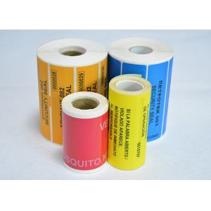Strong Adhesive Tamper Seal Labels Non Transparent With White Layer Coated