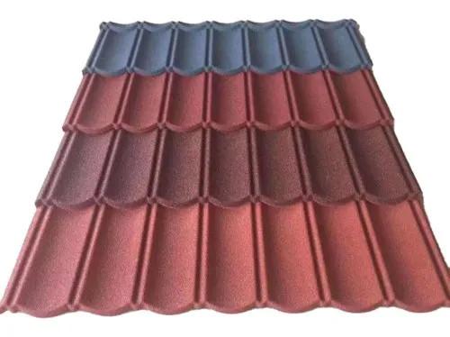 Brick Red Bond Classic Stone Coated Aluzinc Galvalume Metal Roofing Tiles Heat