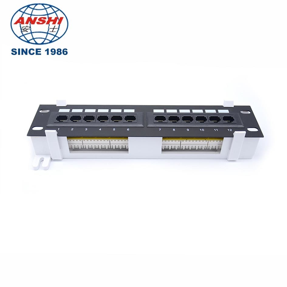 10inch 12 Port Wall Mount UTP Patch Panel 110 IDC Type