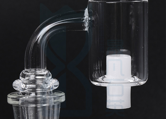 45/90 Degree Quartz Glass Banger 14mm Male 1100℃ Transparent