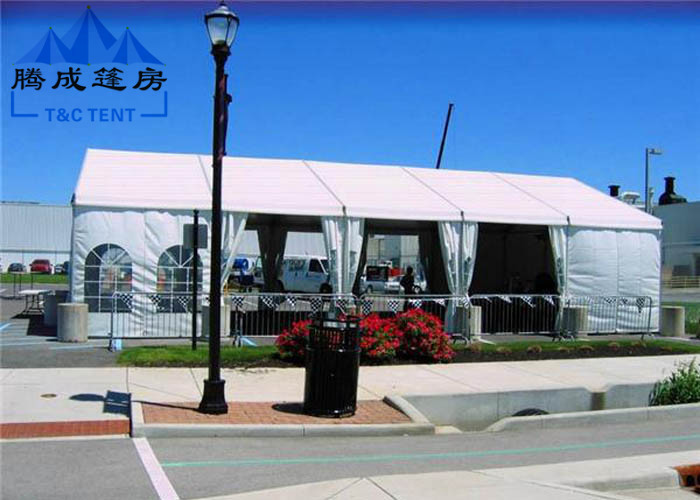 White Color Heavy Duty Party Tent , Wind Resistant Easy Assembled Marquee Tent Wedding