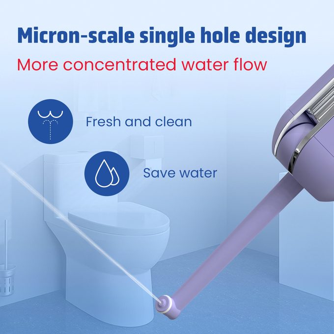 2-4 Hours Charging Time Electric Portable Bidet 6 Level Bottle Waterproof