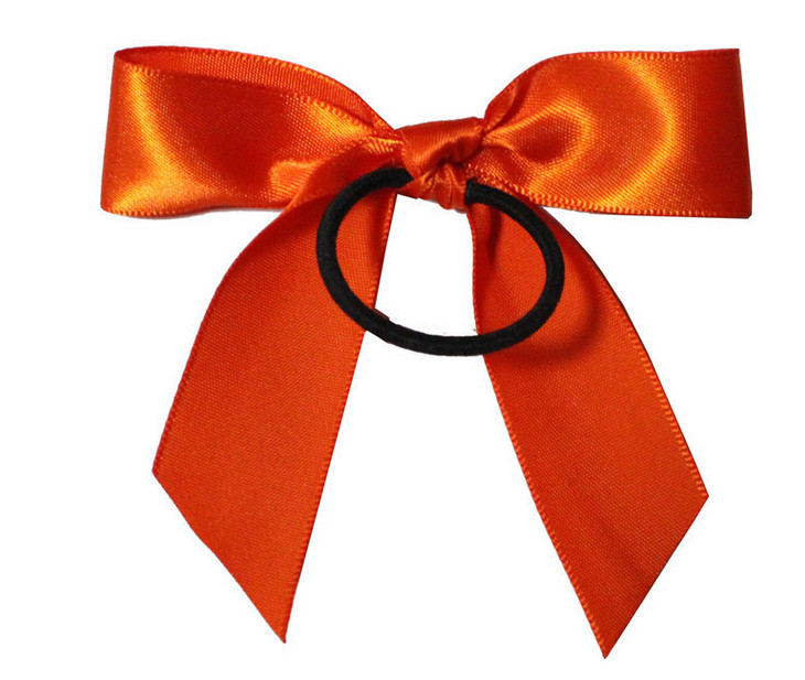 3Inch Personalized Tie satin ribbon bow , Floral , Elastic , twist tie gift bow