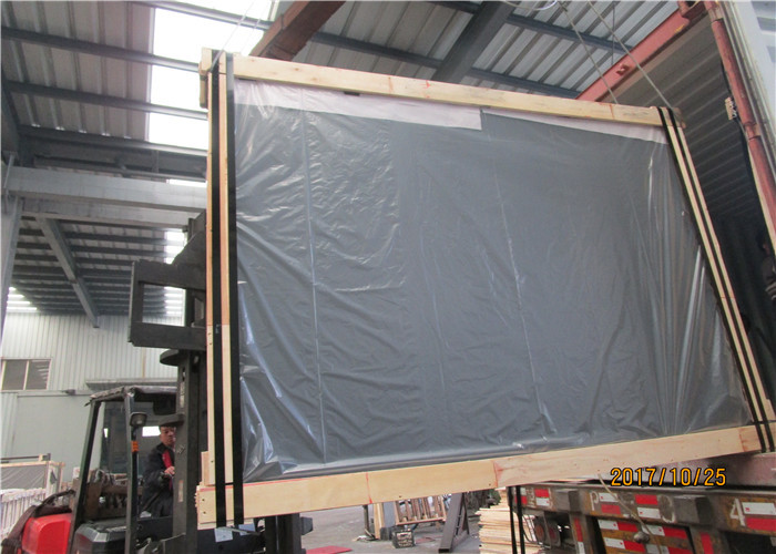 High Color Uniformity Dark Grey Reflective Glass 4mm - 8mm Thickness For Building Material