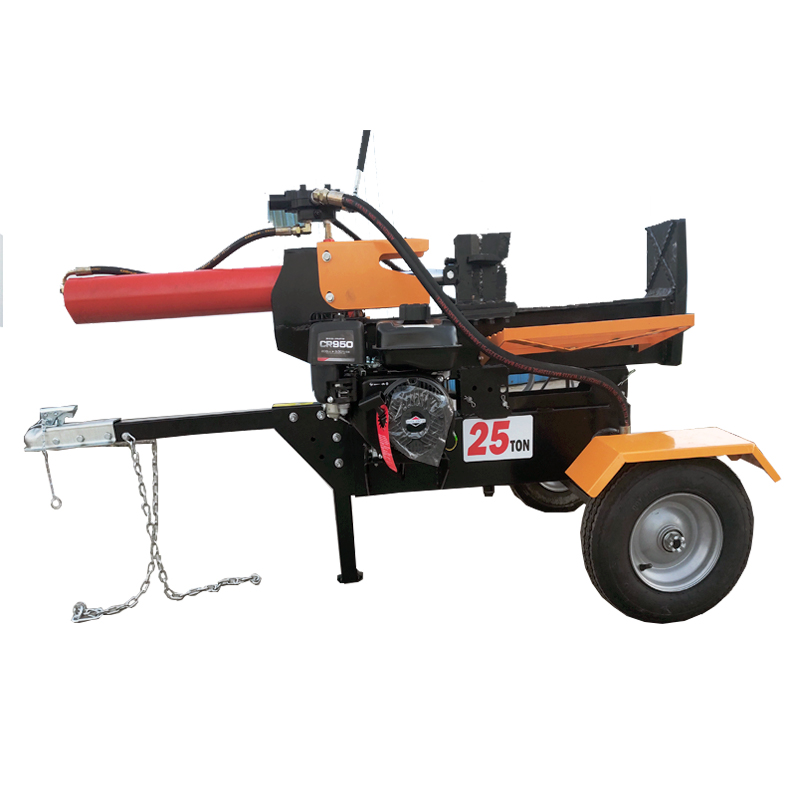 Electric Motor Hydraulic And Horizontal Log Saw Log Splitter Wood Splitting Machine