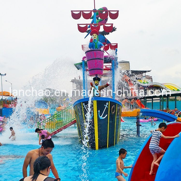 Fiberglass Water Play Equipment Pirate Boat for Theme Water Park